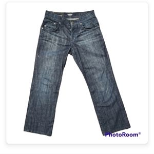 Rock & Republic Button Fly Straight Leg Jeans